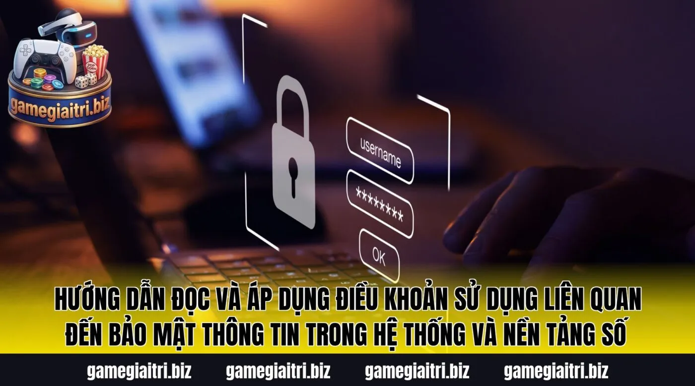 Hướng dẫn đọc và áp dụng điều khoản sử dụng liên quan đến bảo mật thông tin trong hệ thống và nền tảng số