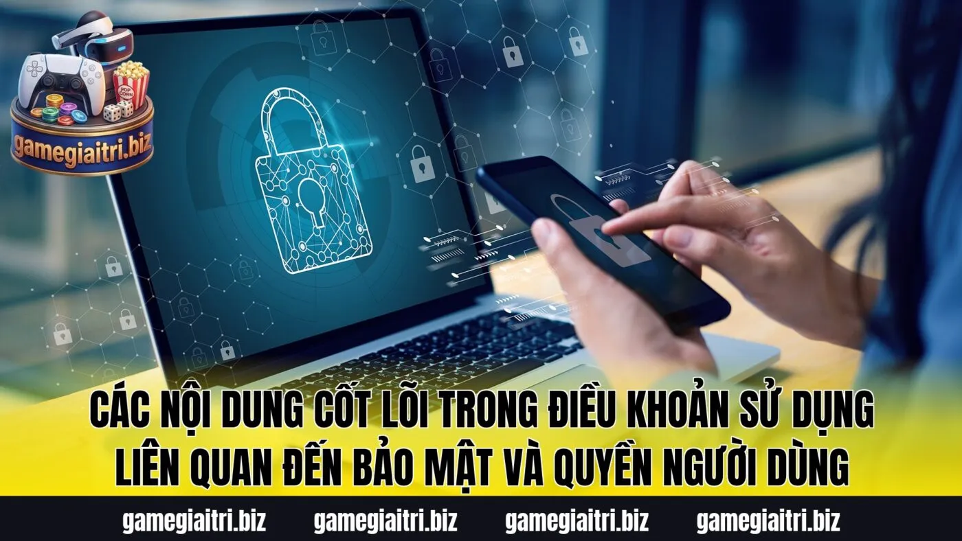 Các nội dung cốt lõi trong điều khoản sử dụng liên quan đến bảo mật và quyền người dùng