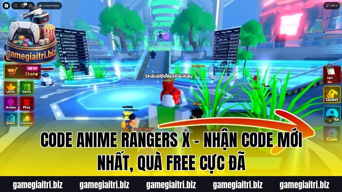 Code Anime Rangers X – Nhận code mới nhất, quà free cực đã