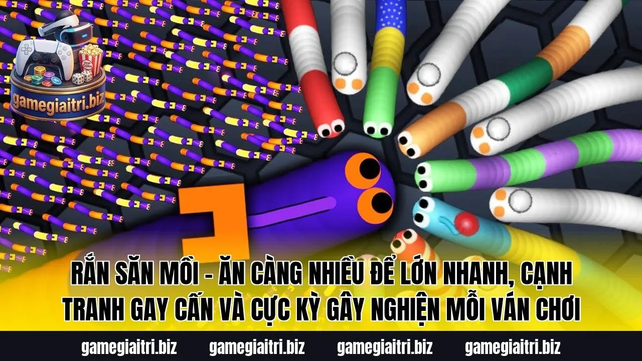 Rắn Săn Mồi – Ăn càng nhiều để lớn nhanh, cạnh tranh gay cấn và cực kỳ gây nghiện mỗi ván chơi